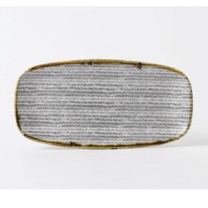 Блюдо прямоугольное CHEFS 35,5х18,9см, без борта, цвет Stone Grey, Studio Prints SPSGXO141