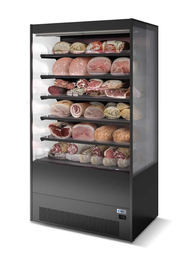 ГОРКА ХОЛОДИЛЬНАЯ ISA GALAXY OPEN BACKCOUNTER RV TN H205 L125 INOX, 5 ПОЛОК