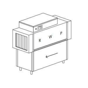 МАШИНА ПОСУДОМОЕЧНАЯ DIHR RX 164 E DX+DR24+XP/ДЕЛЕНИЕ 2 ЧАСТИ